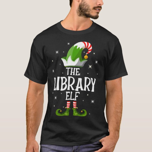 Camiseta Los Navidades de la familia Elf de la Biblioteca (Anverso)
