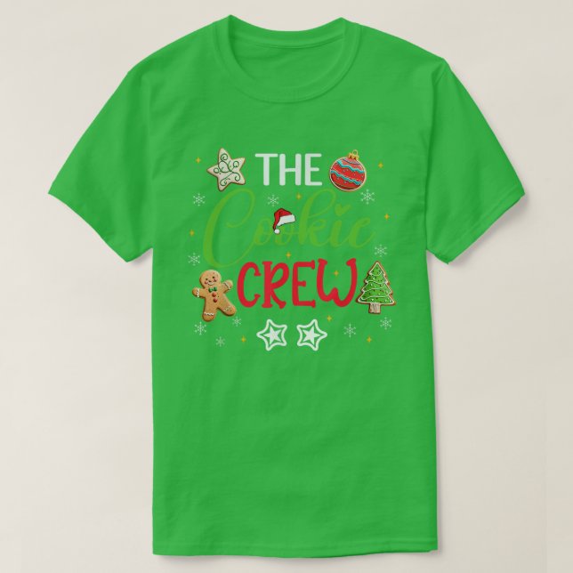 Camiseta Los Navidades de la tripulación de Cookie hornean  (Diseño del anverso)