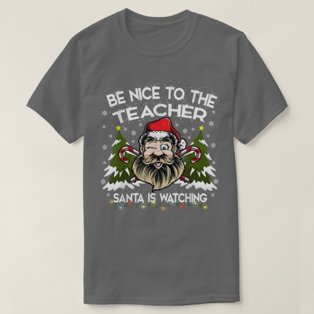Camiseta Los Navidades De Maestros Serán Agradables Con El  (Diseño del anverso)