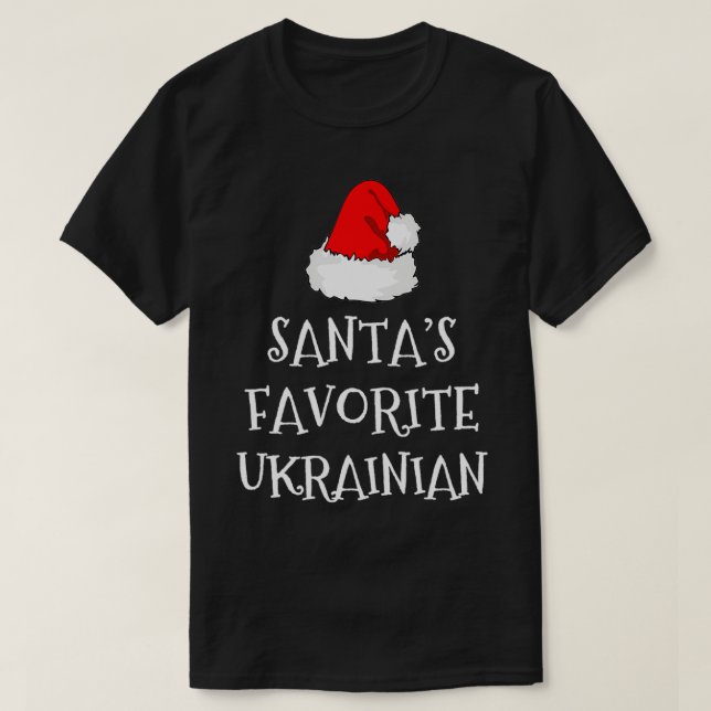 Camiseta Los Navidades de regalo ucranianos favoritos de Sa (Diseño del anverso)