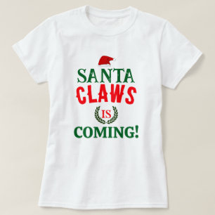 Camiseta Los Navidades de Santa Clawga se vuelven blancos p