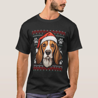 Camiseta Los Navidades de Santa Hat de Walker Coonhound
