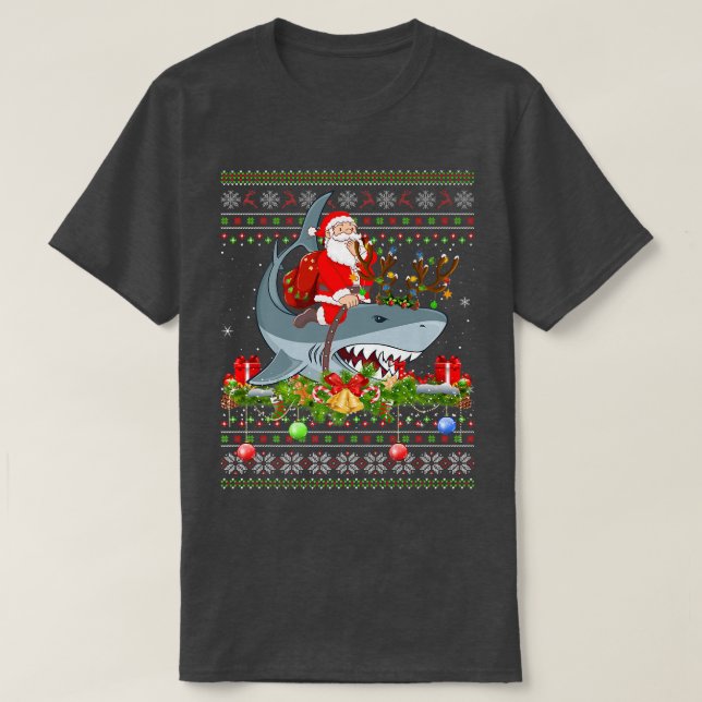 Camiseta Los Navidades de tiburón que adoran a los feos de  (Diseño del anverso)
