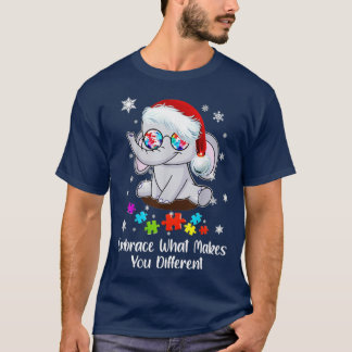 Camiseta Los Navidades del autismo abrazan lo que te hace d