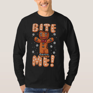 Camiseta Los Navidades Del Hombre Del Gingerbread Para El M