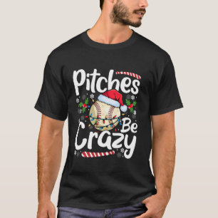 Camiseta Los Navidades divertidos del béisbol son locos Luc