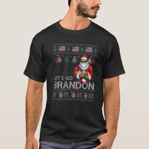 Camiseta Los Navidades feos Brandon Bandera Americana Vamos