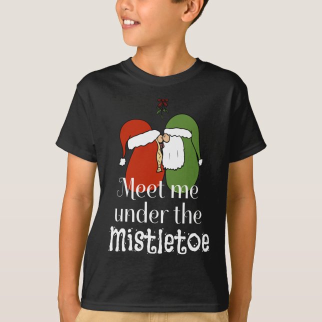 Camiseta Los navidades Gnomes Kissing Se Encuentran Conmigo (Anverso)