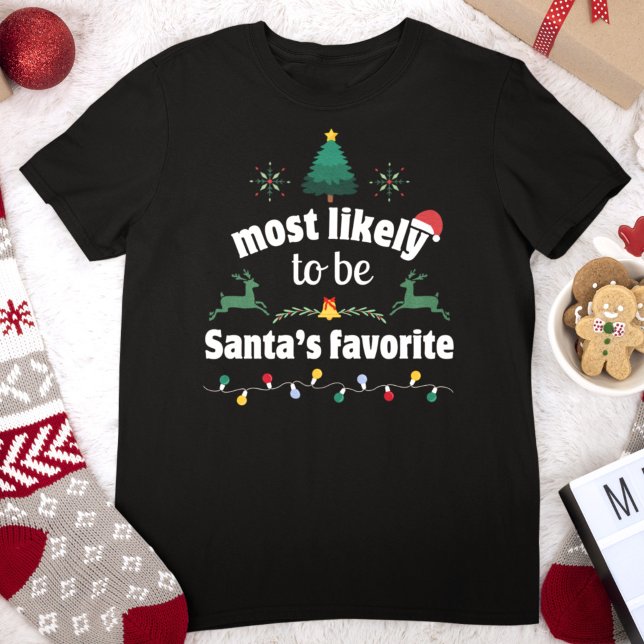 Camiseta Los Navidades graciosos favoritos de Santa Claus (Subido por el creador)