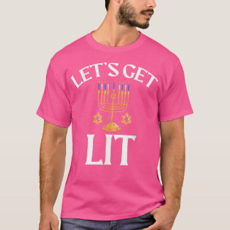 Camiseta Los Navidades judíos logremos que se lit Hanukkah