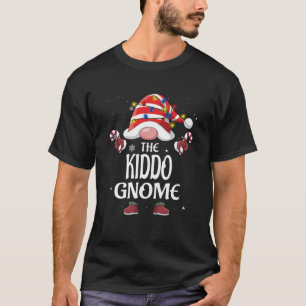 Camiseta Los Navidades Kiddo Gnome Tree Light Buffalo Plaid