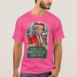 Camiseta Los Navidades Maga-Nificantes De Santa Trump