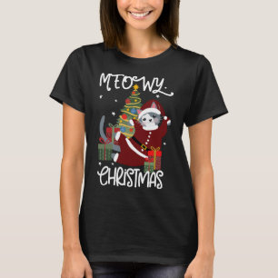 Camiseta Los Navidades Meowy se burlan del amante del gato