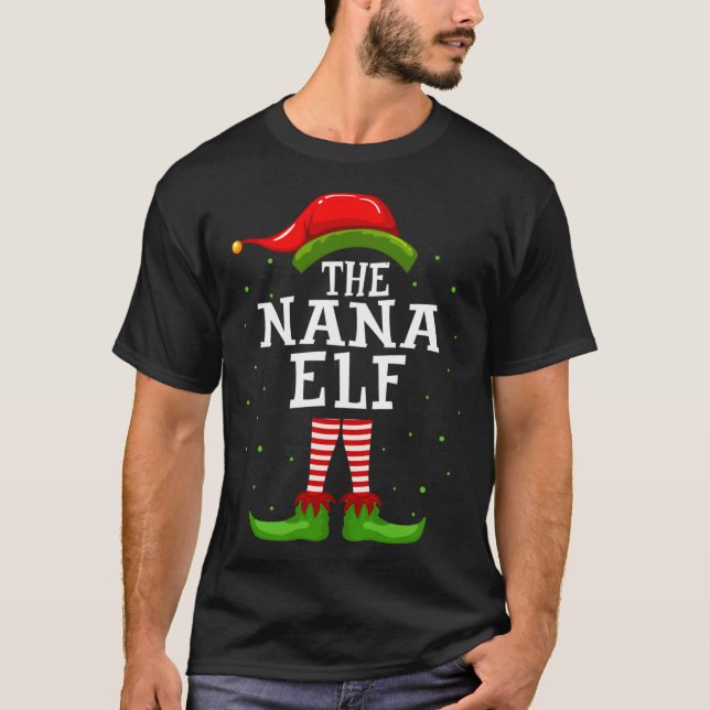 Camiseta Los Navidades Nana Elf Coinciden Con El Costo De P (Anverso)