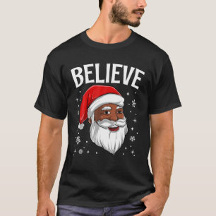 Camiseta Los Navidades negros de Santa Claus de Estados Uni