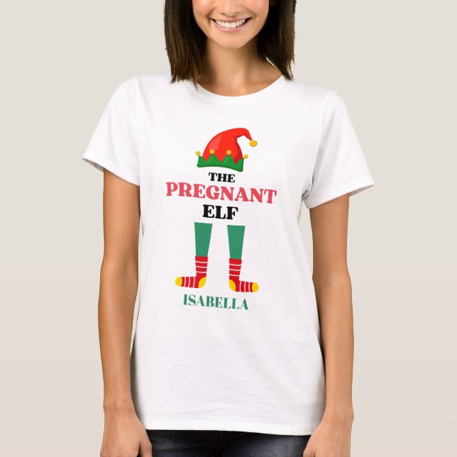 Camiseta Los Navidades preñados de Elf (Anverso)