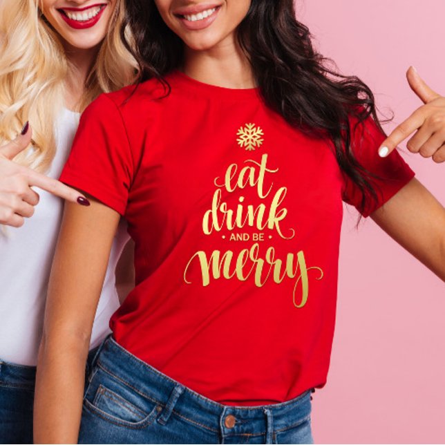 Camiseta Los navidades se toman una bebida y son mujeres me (Subido por el creador)