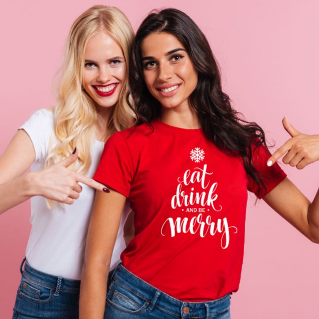 Camiseta Los navidades se toman una bebida y son mujeres me (Subido por el creador)