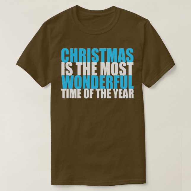 Camiseta Los navidades son la época más maravillosa del año (Diseño del anverso)