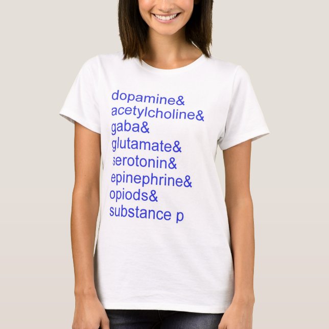 Camiseta Los neurotransmisores (Anverso)
