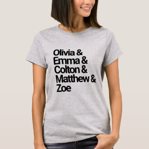 Camiseta Los nietos enumeran cinco nietos