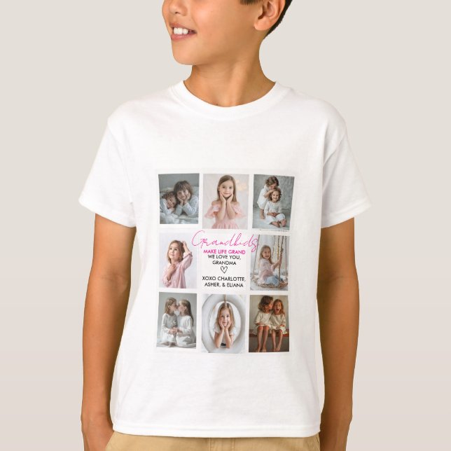 Camiseta Los nietos hacen de la vida una gran abuela Person (Anverso)