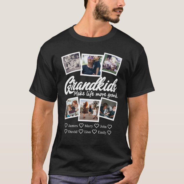 Camiseta Los nietos hacen la vida más grandiosa 6 Foto y no (Anverso)