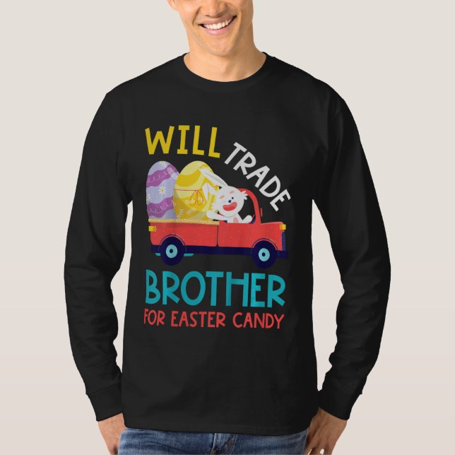 Camiseta Los niños adoran a su hermano Tee Eggs de Pascua (Anverso)
