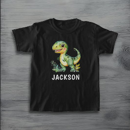 Camiseta Los niños adoran dinosaurio personalizado