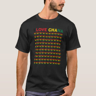 Camiseta Los niños aman las bolas de fútbol de Ghana y los