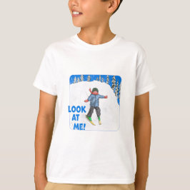 Camiseta ¡Los Niños Aprenden A Esquiar, Mírame!
