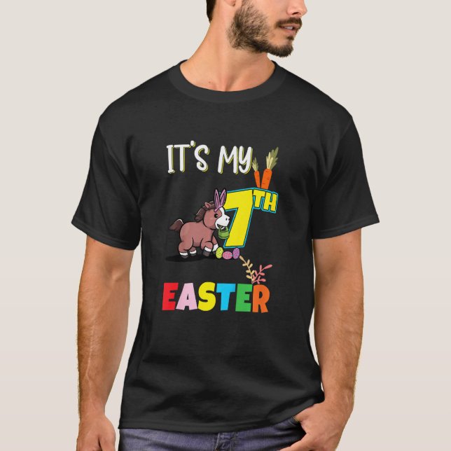 Camiseta Los niños cazan huevos de Pascua Séptima Hora de P (Anverso)