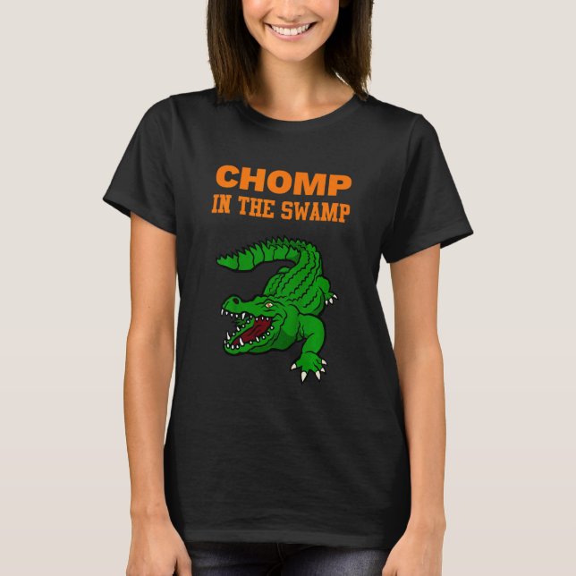 Camiseta Los Niños Chomp En El Gador Del Pantano (Anverso)