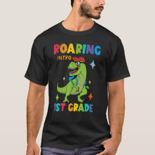 Camiseta Los niños con Rex de Dinosaurio de 1er grado de Ro