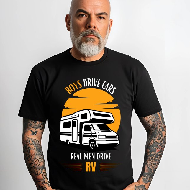 Camiseta Los niños conducen autos, los hombres reales condu (Subido por el creador)