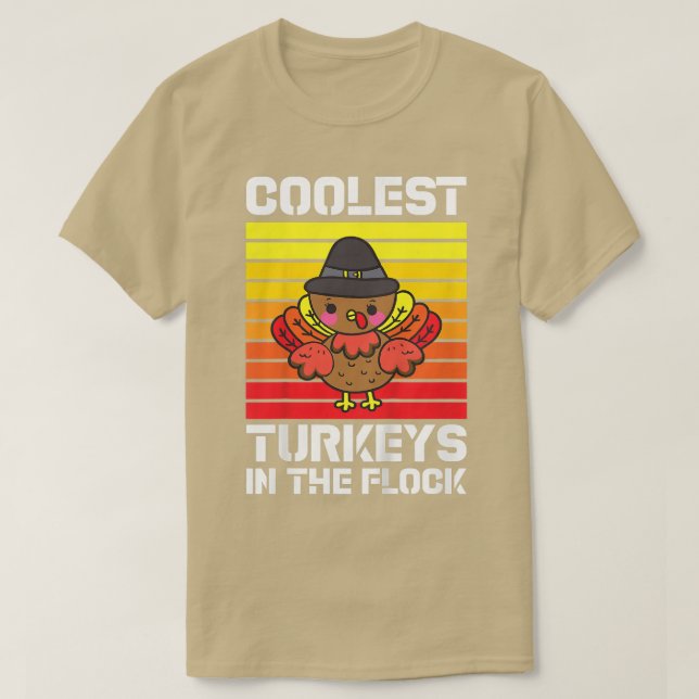 Camiseta Los Niños Cooler Turquía En Los Niños Pequeños De  (Diseño del anverso)