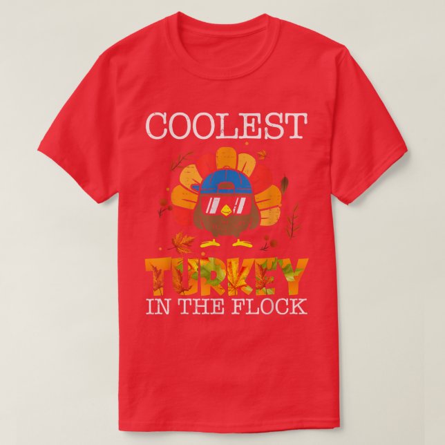 Camiseta Los Niños Cooler Turquía En Los Niños Pequeños De  (Diseño del anverso)