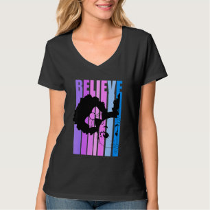 Camiseta Los niños creen que los Chicas retro negros buscan