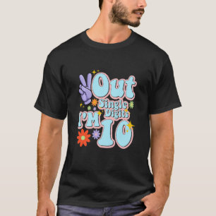 Camiseta Los niños dan paz a los dígitos solteros Tengo 10 