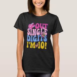 Camiseta Los niños dan paz a un solo dígito Groovy Chica de