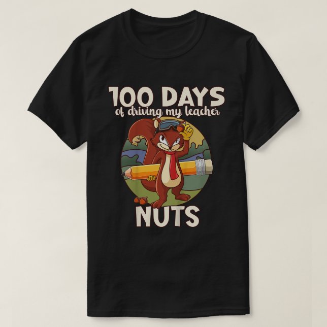 Camiseta Los Niños De 100 Días De Molestar A Mi Profesor, H (Diseño del anverso)