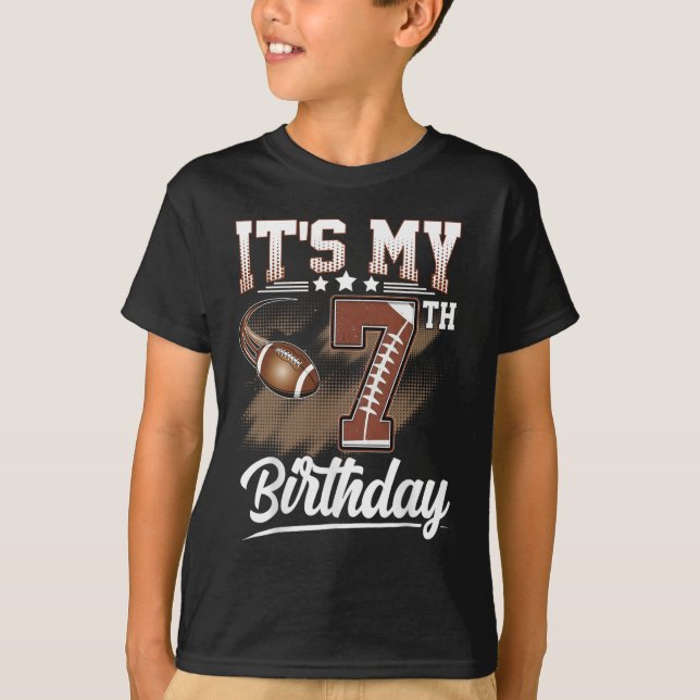 Camiseta Los niños de 7 años son mi sétimo cumpleaños (Anverso)