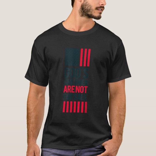 Camiseta Los Niños De Dios No Están A La Venta Bandera De E (Anverso)