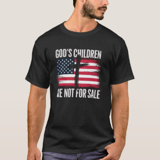 Camiseta Los niños de Dios no están en venta Bandera cristi
