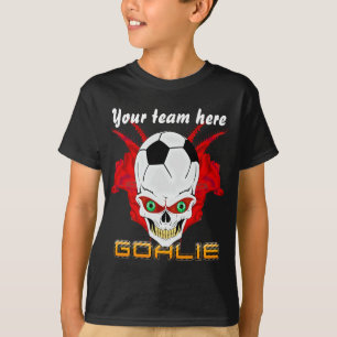 Camiseta Los niños de fútbol de Goalie Todos los estilos