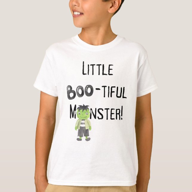 Camiseta Los niños de Halloween son pequeños monstruos (Anverso)
