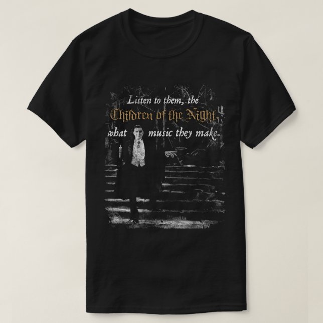 Camiseta Los niños de la noche (Diseño del anverso)