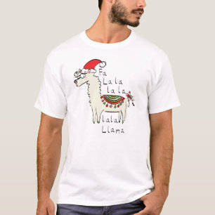 Camiseta Los niños de los Navidades de Llama son graciosos