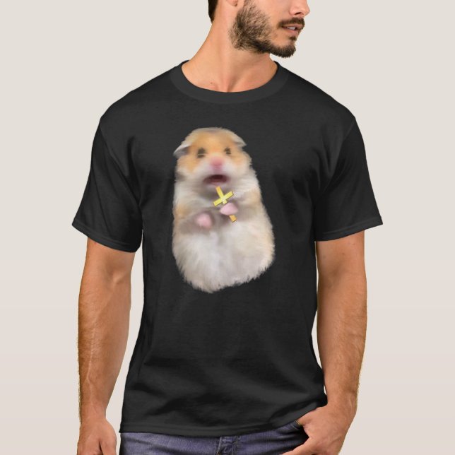 Camiseta Los niños de Meme de Hamster Asustado Cutan Hámste (Anverso)