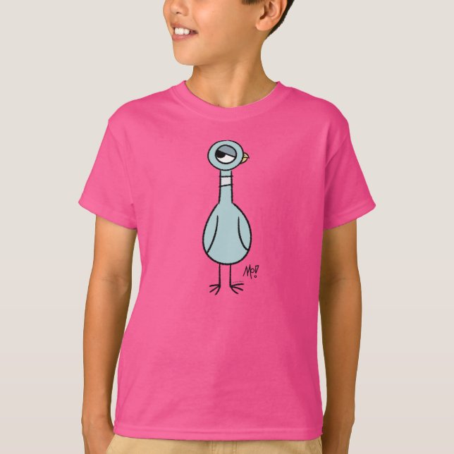 Camiseta Los niños de ojos de paloma rosados (Anverso)
